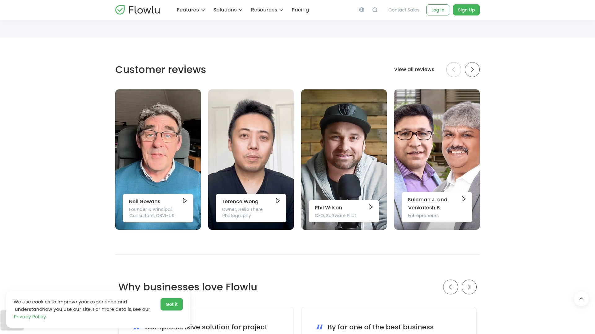 Flowlu screenshot