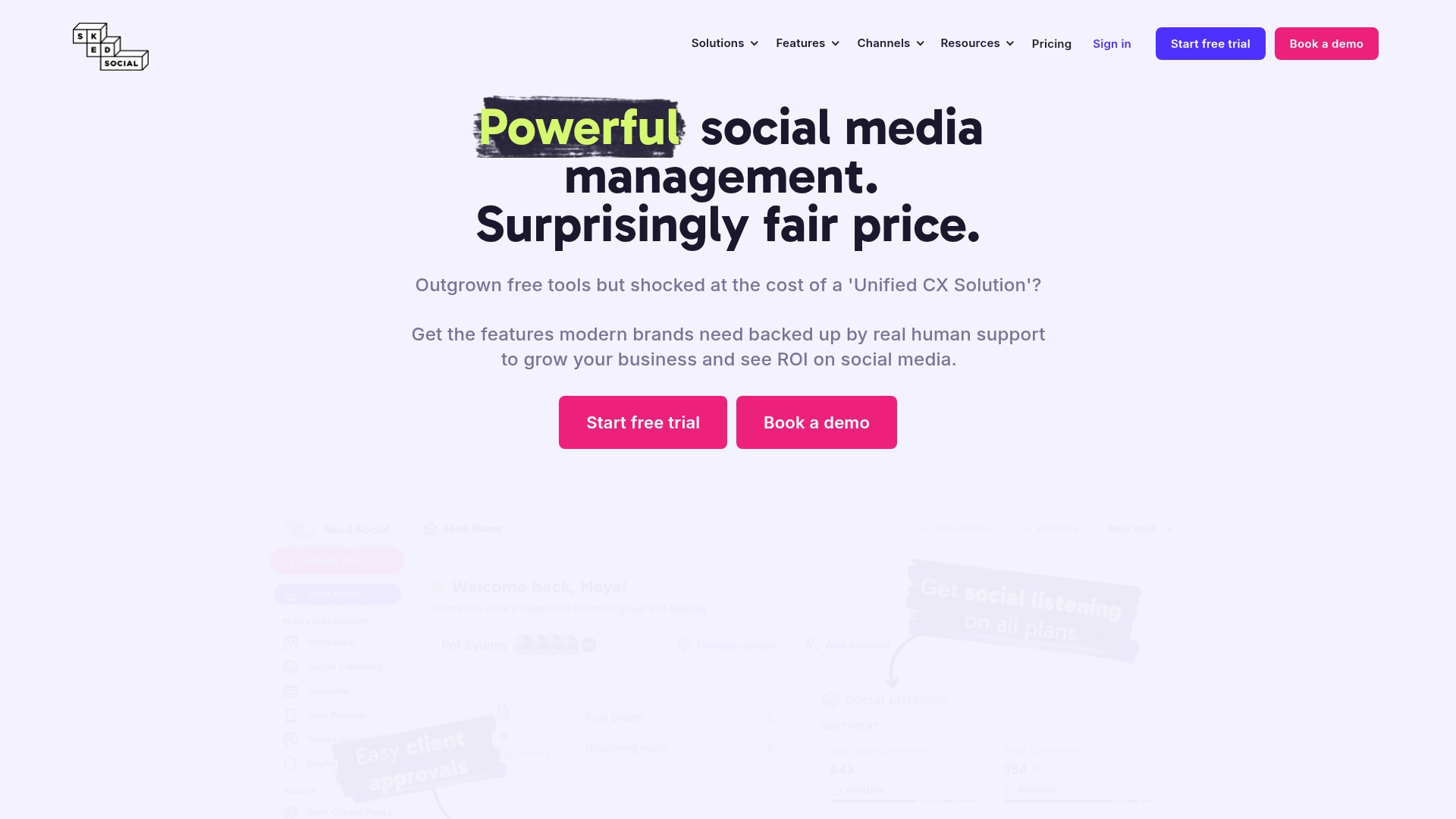 Sked Social Visual grid planner
