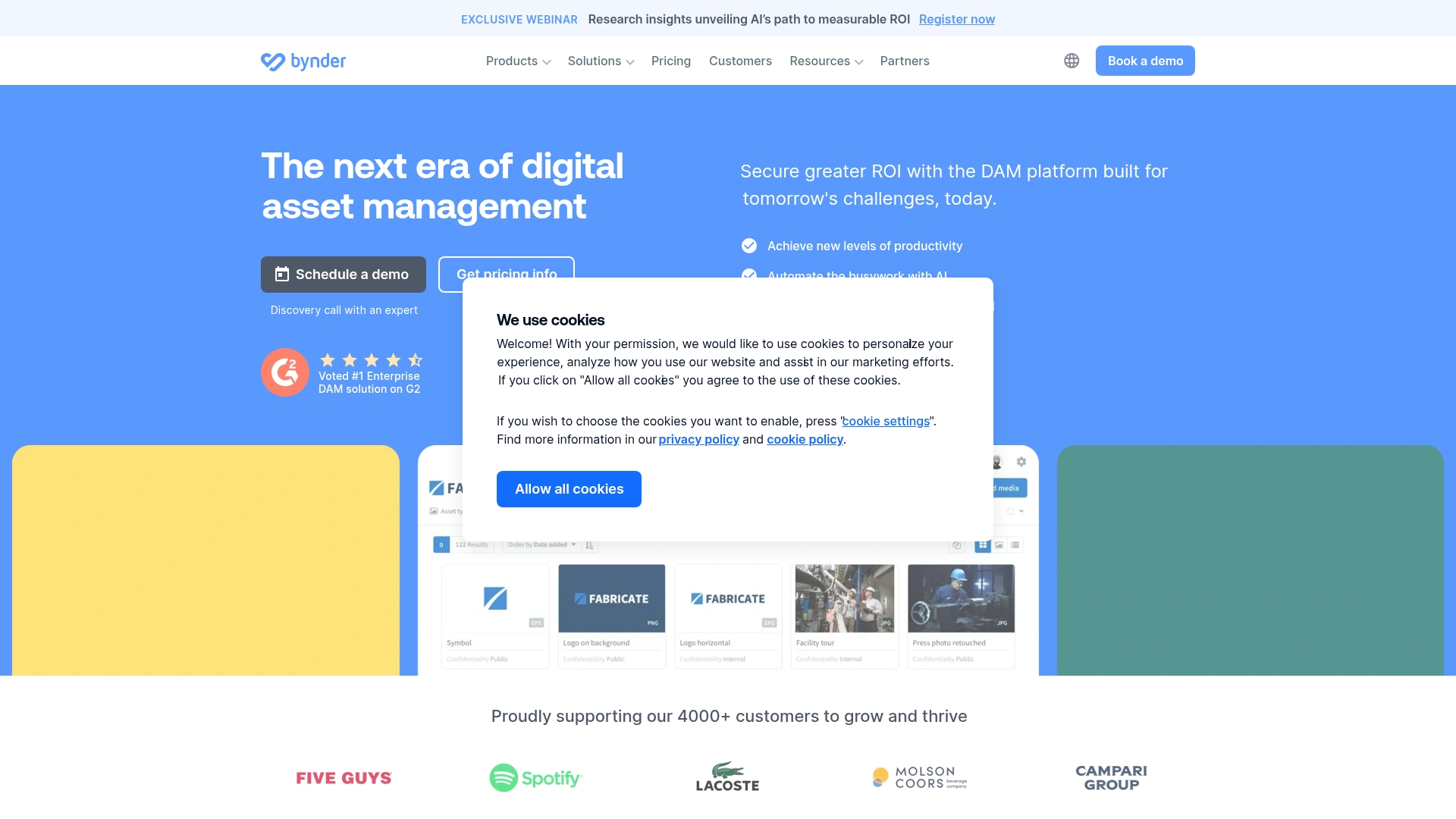 Bynder DAM brand portals