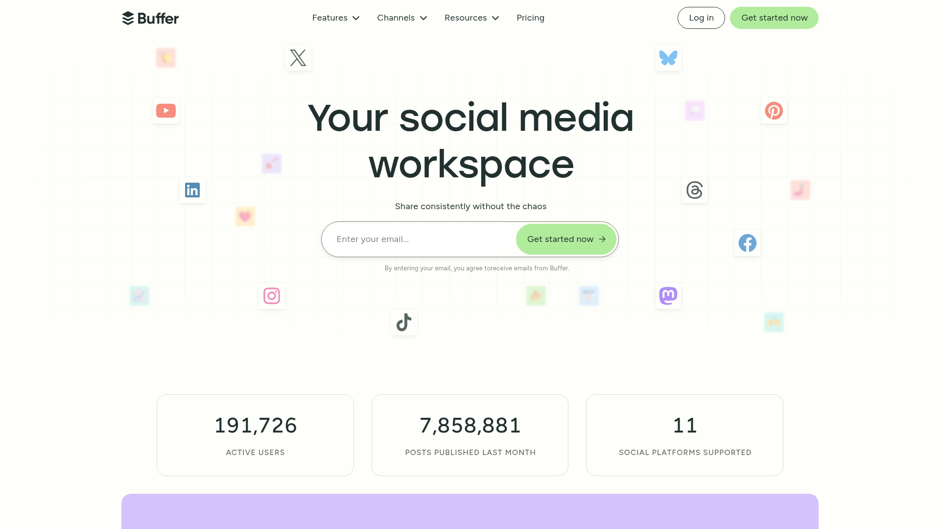 Buffer calendar scheduling