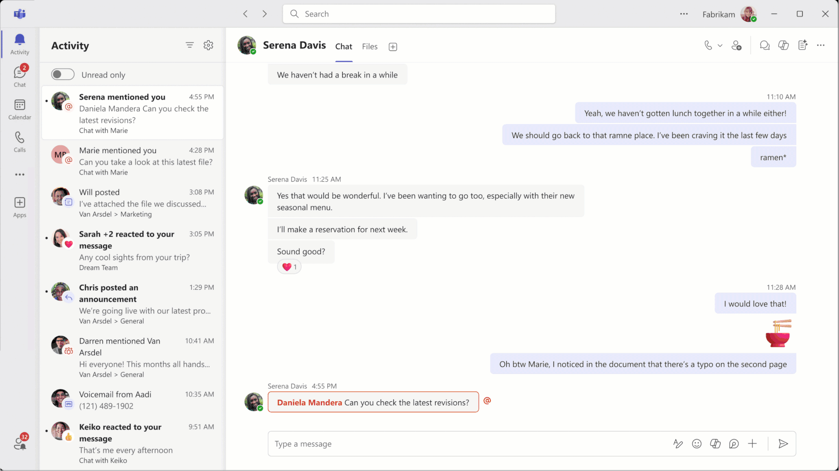 Teams interface showing the consolidated multi-tenant activity feed with sidebar pinning for multiple accounts