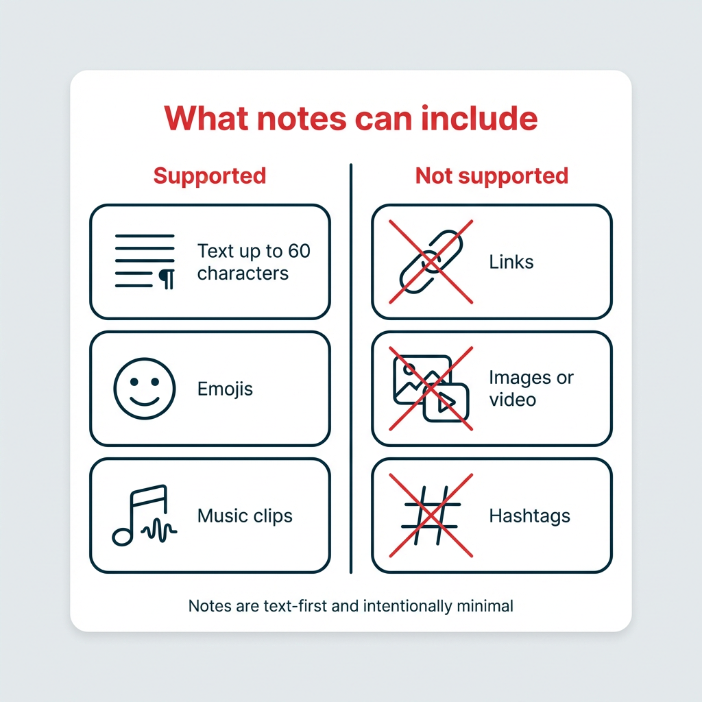 What notes can include