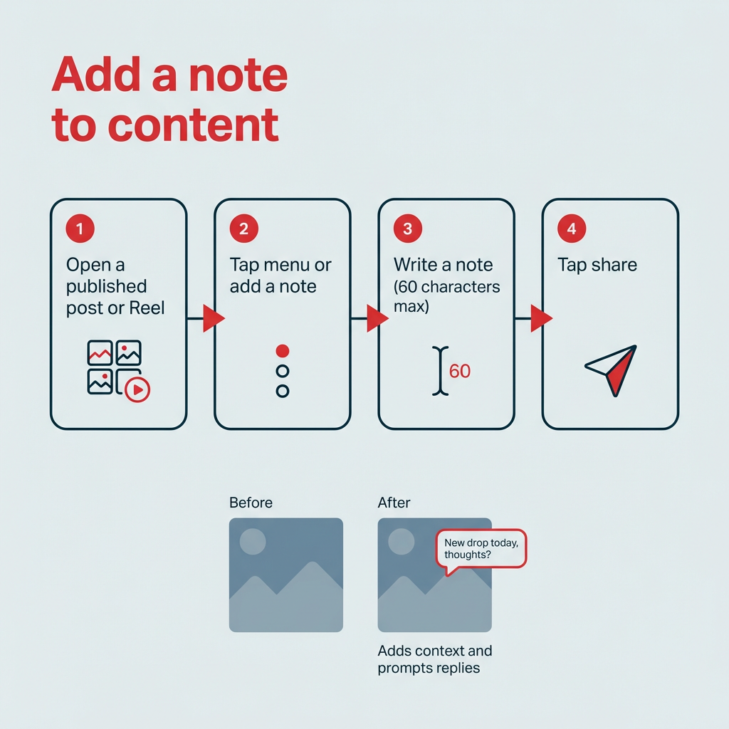 Add a note to content