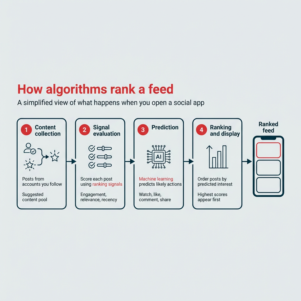 How algorithms rank a feed