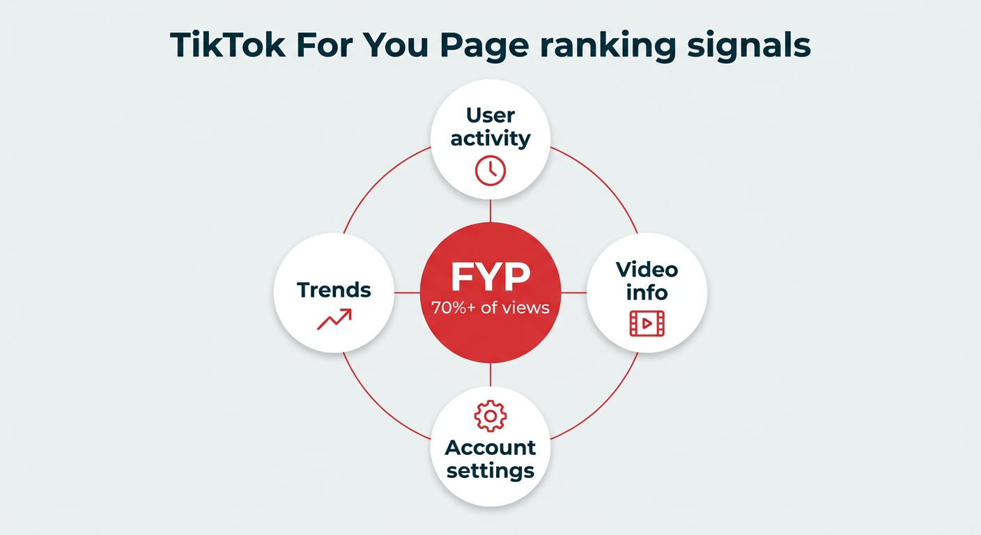 TikTok For You Page ranking signals