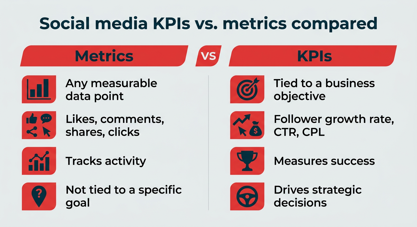 Social media KPIs: how to set and track them in 2026