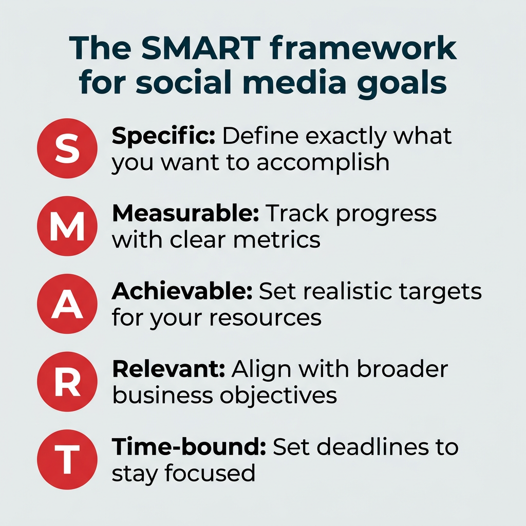 The SMART framework for social media goals