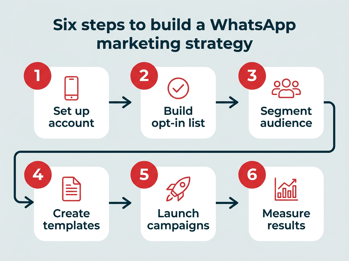 Six steps to build a WhatsApp marketing strategy