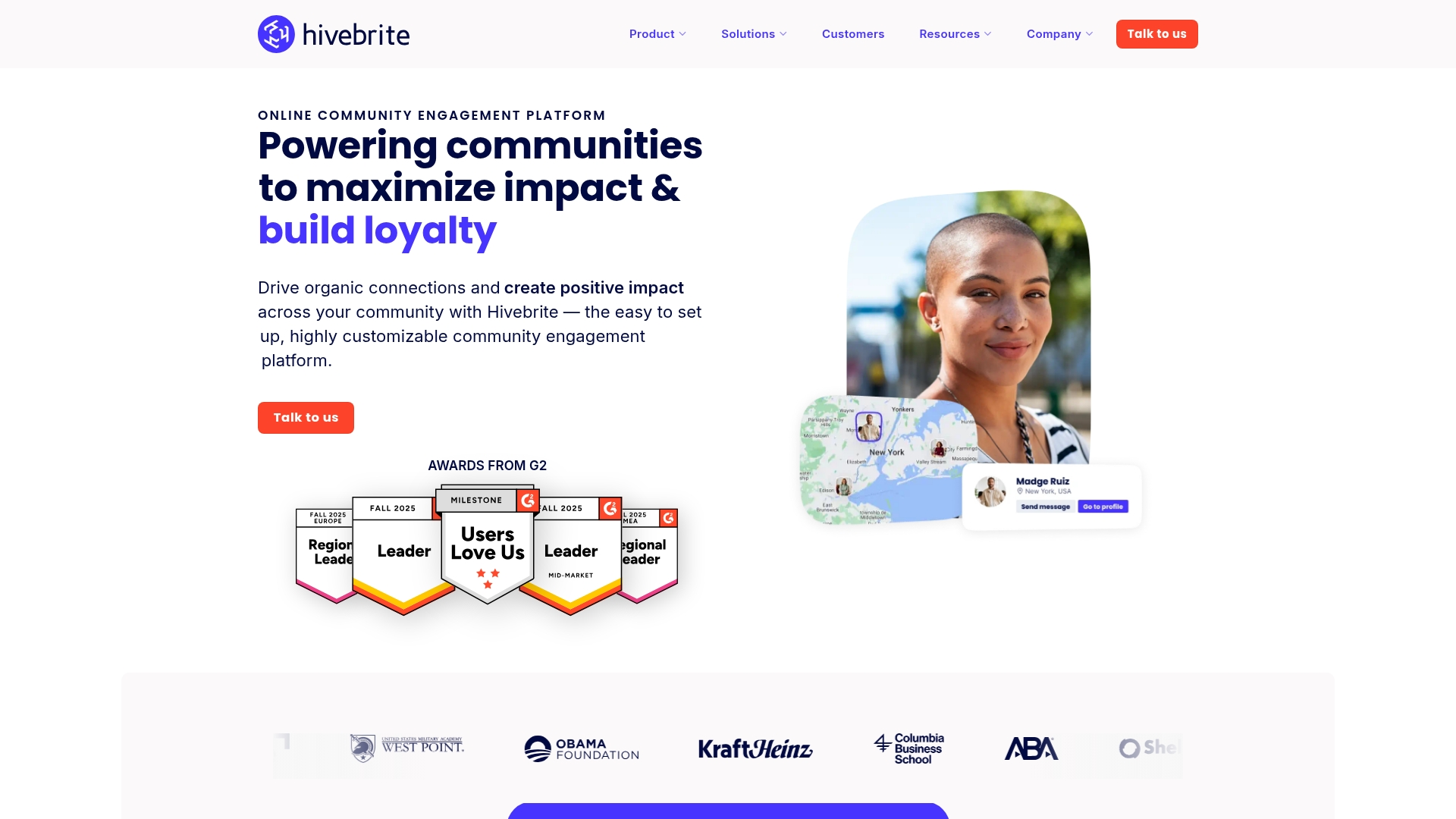 Hivebrite White-labeled community portal