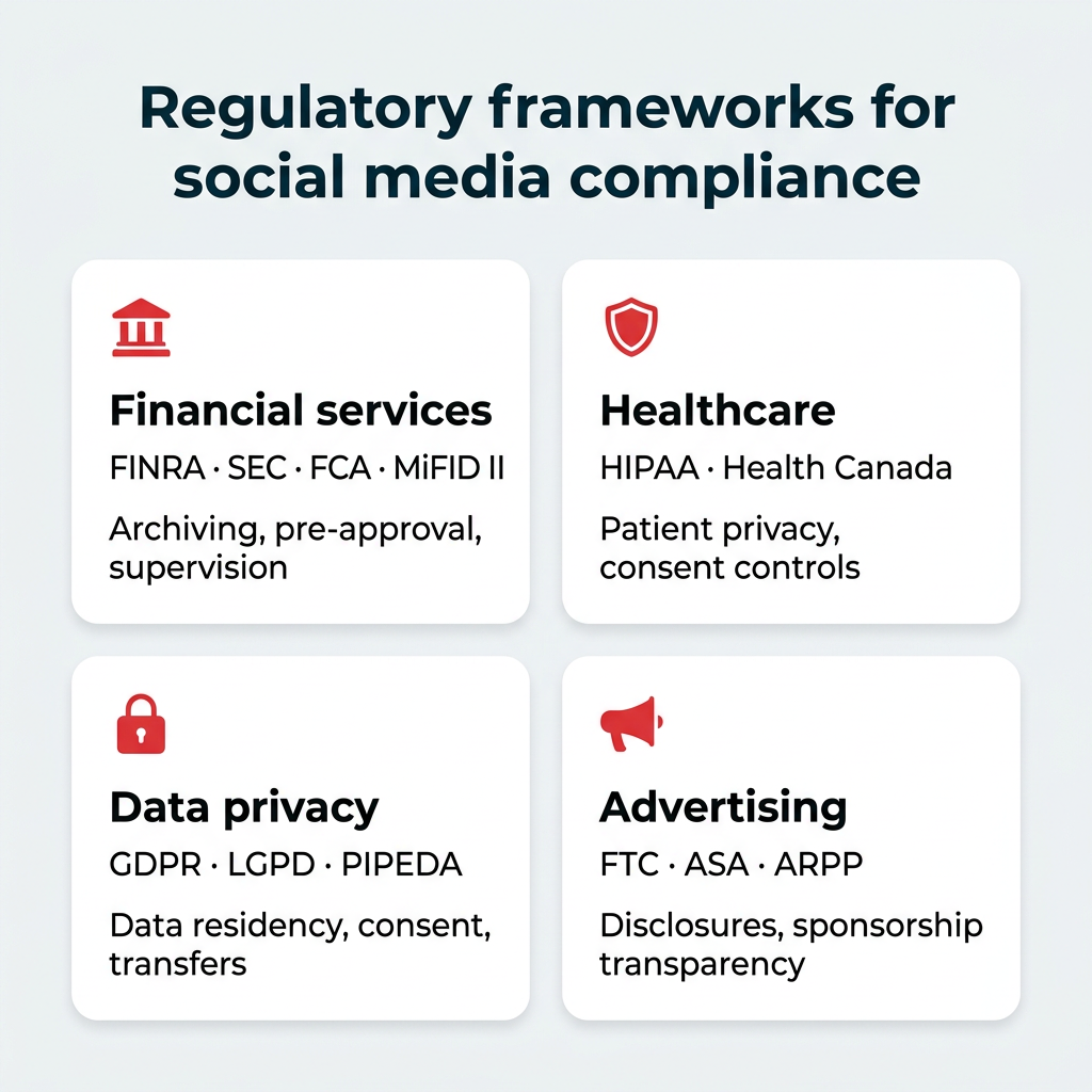 Regulatory frameworks for social media compliance Regulatory frameworks for social media compliance