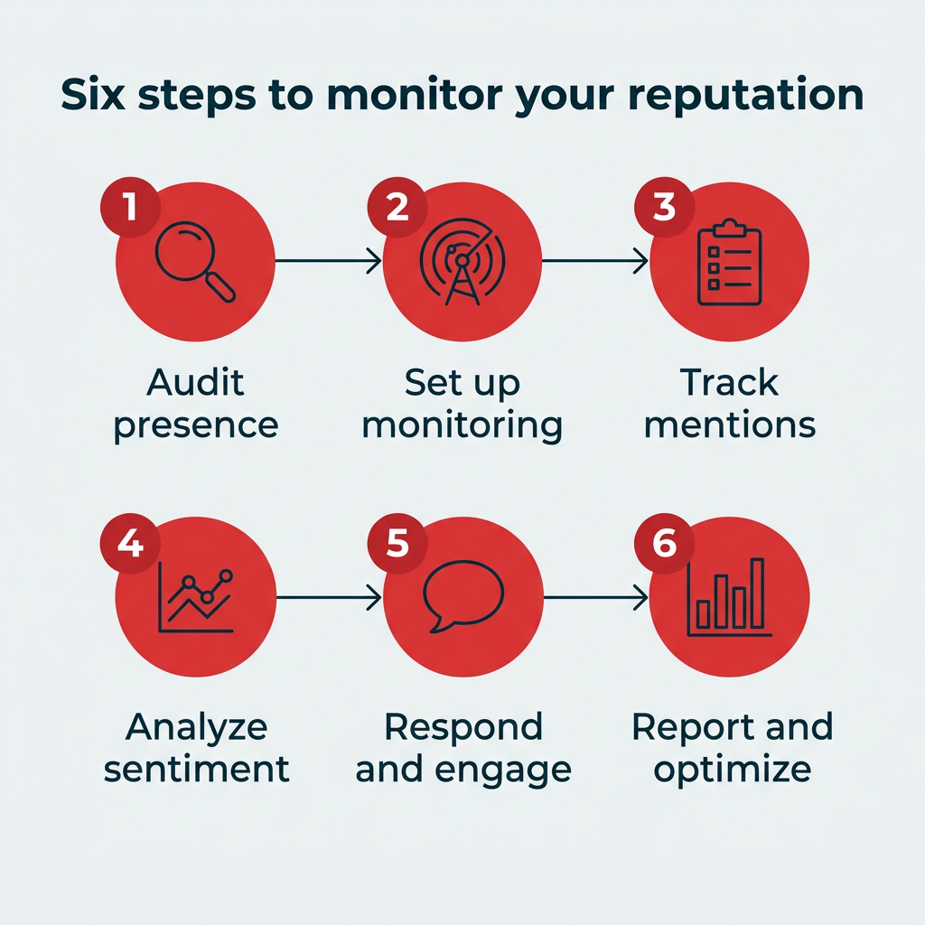Six steps to monitor your reputation