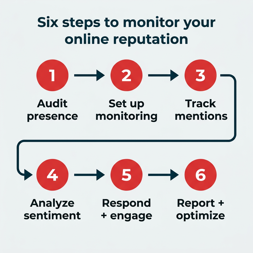 Six steps to monitor your online reputation Six steps to monitor your online reputation