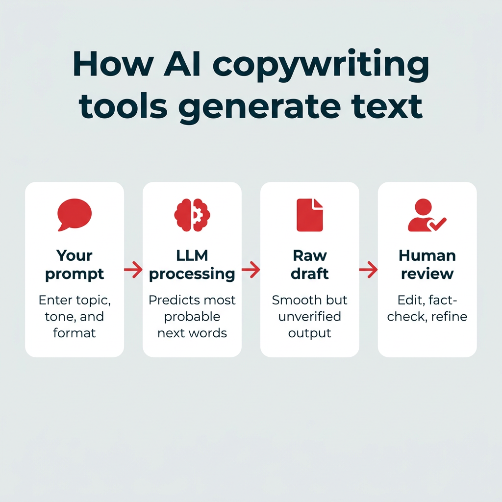 How AI copywriting tools generate text How AI copywriting tools generate text