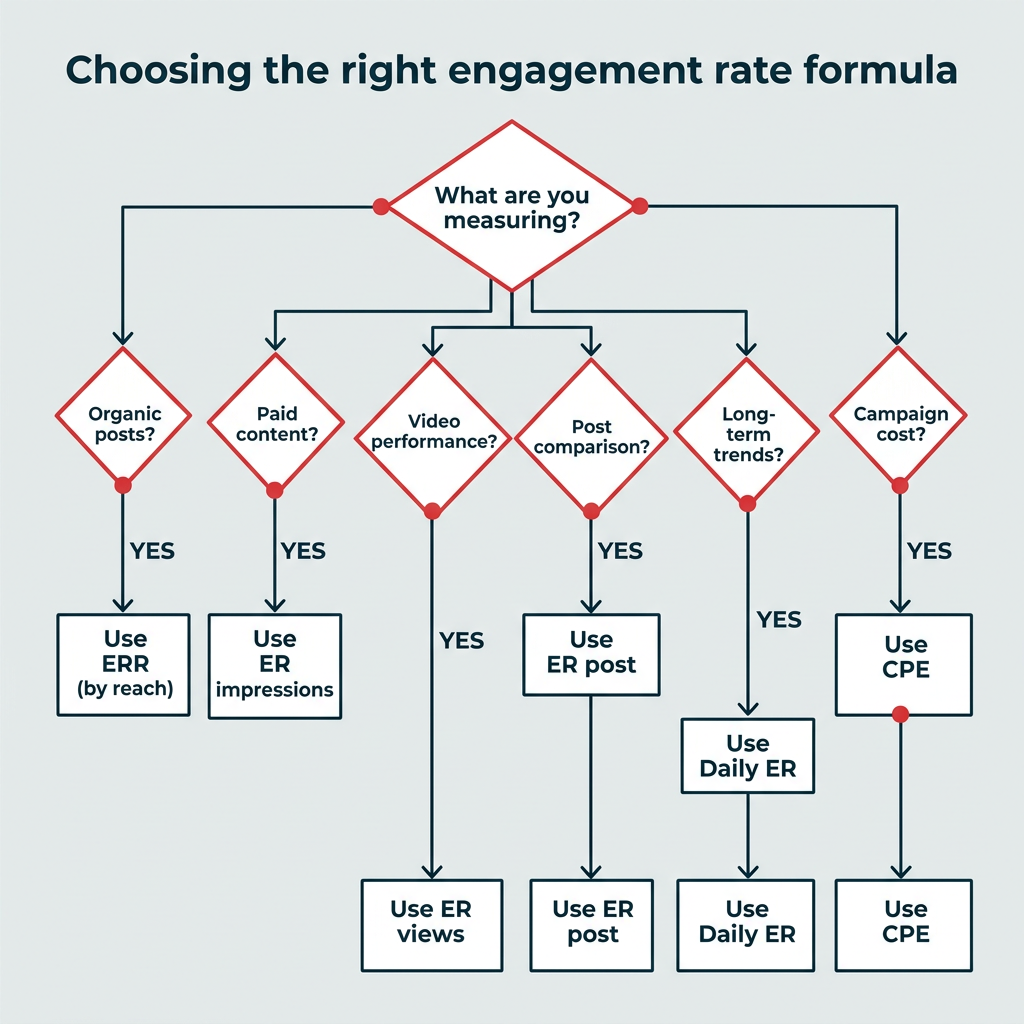 Choosing the right engagement rate formula