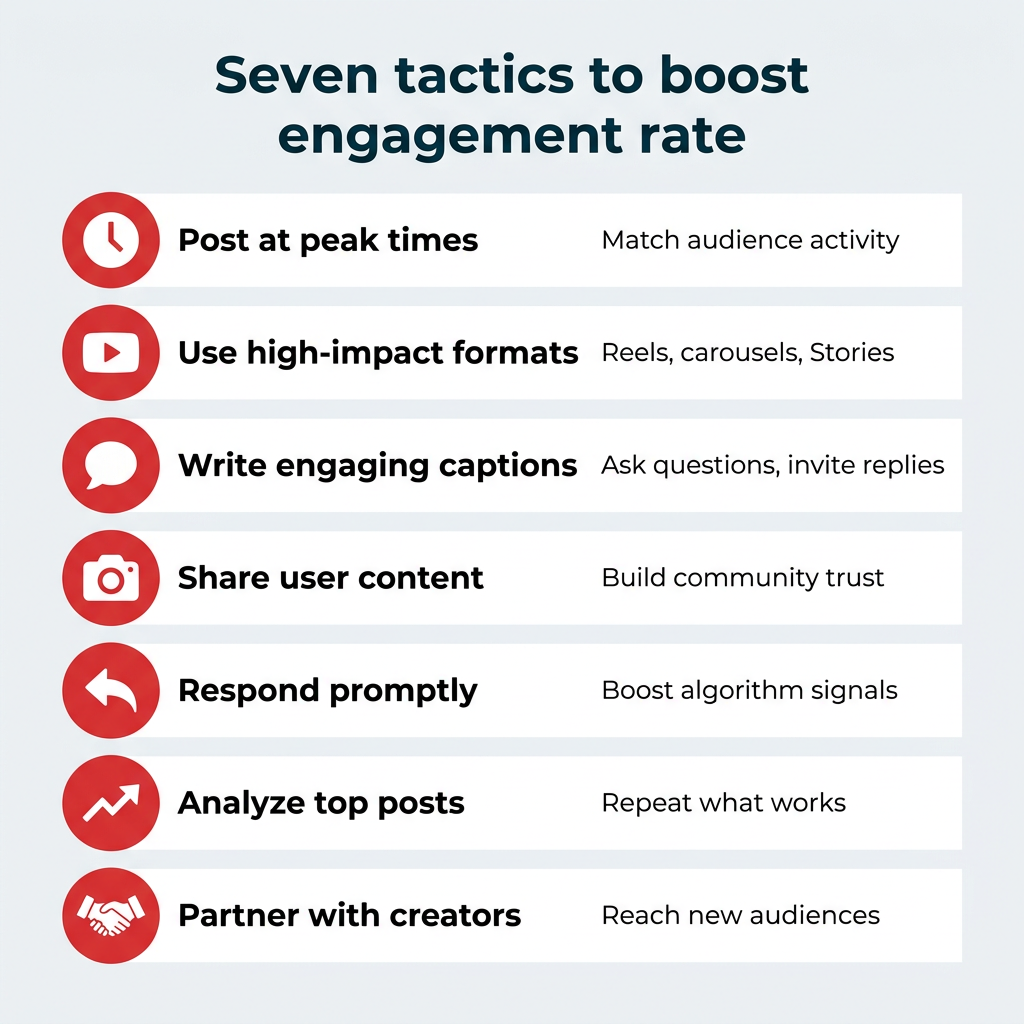 Seven tactics to boost engagement rate