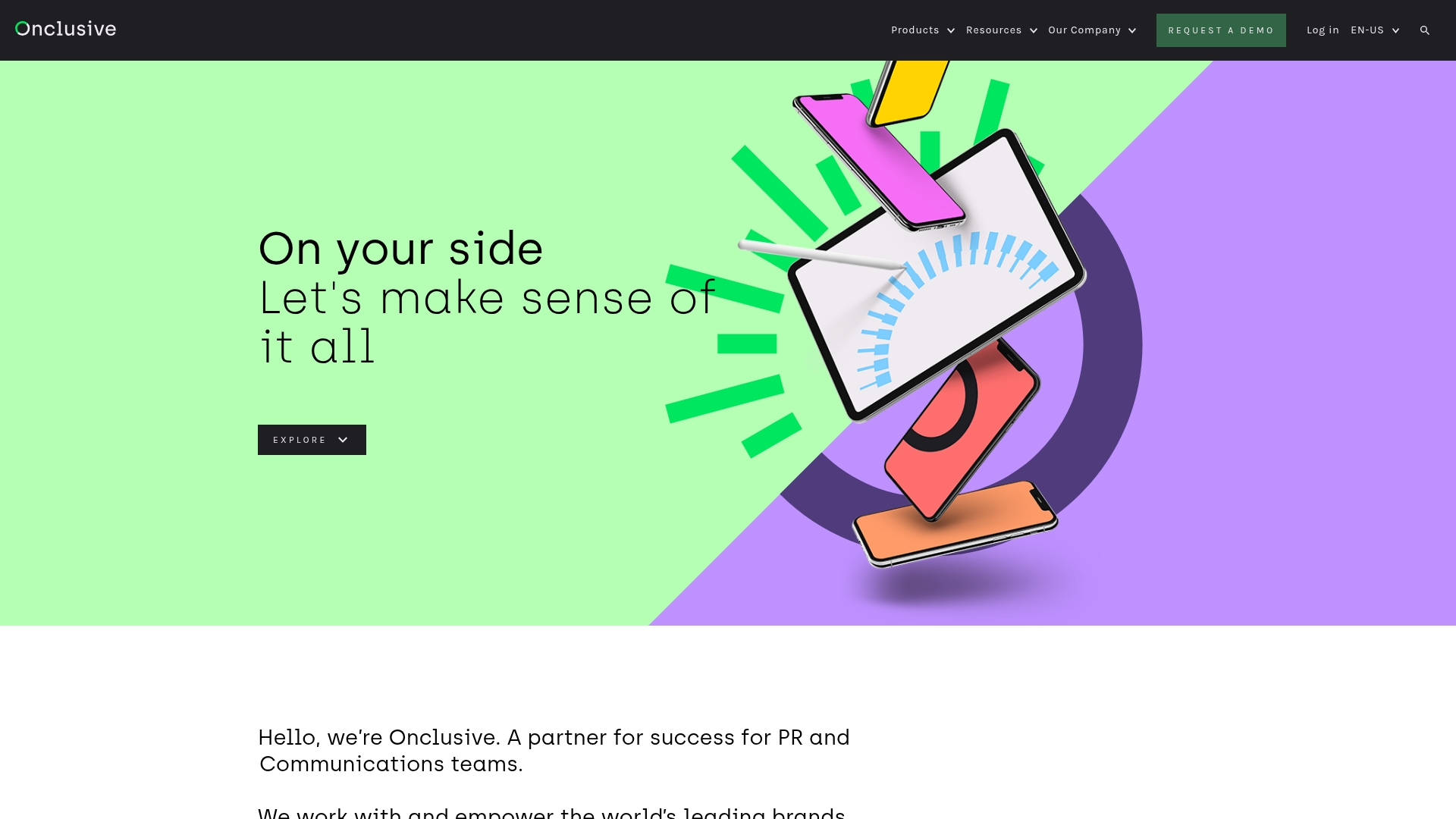 Onclusive unified media monitoring dashboard