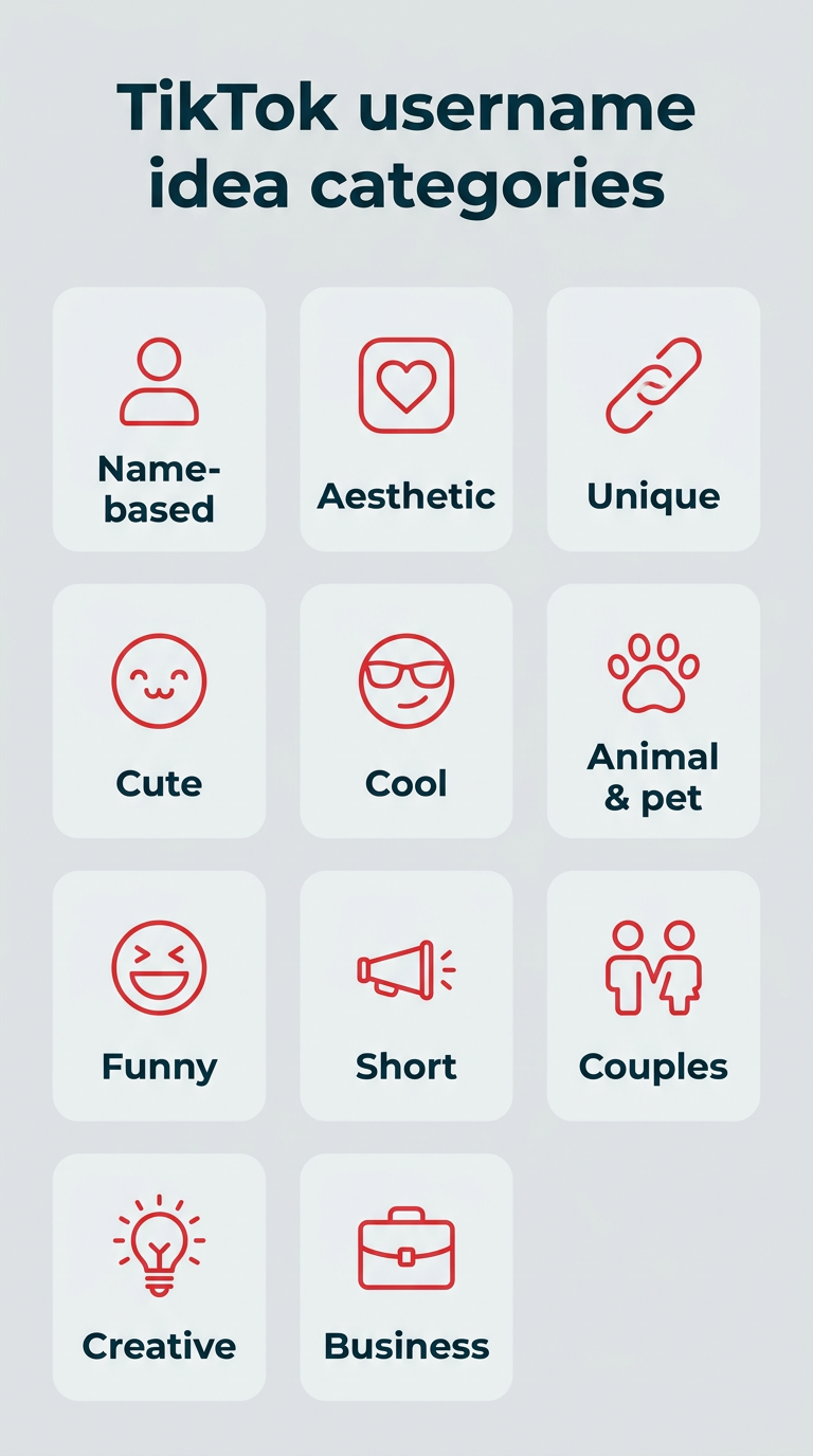100+ TikTok username ideas for 2026 (+ free generator)
