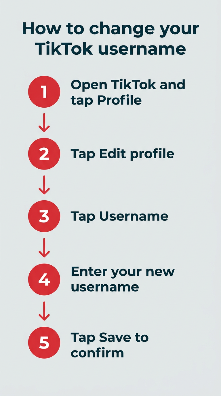 How to change your TikTok username