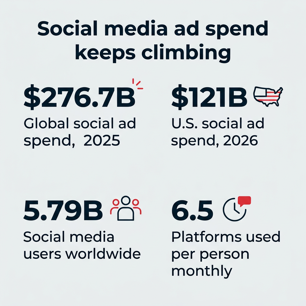 Social media advertising: Costs, tips for 2026