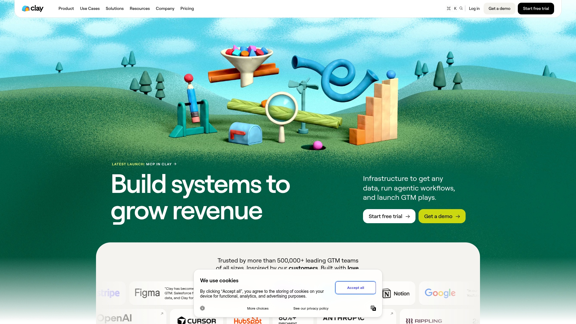 Clay homepage