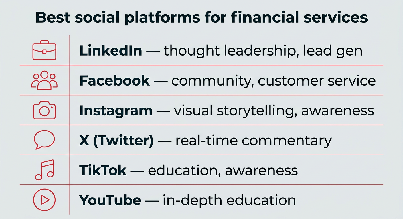 Social media for financial services: 2026 guide