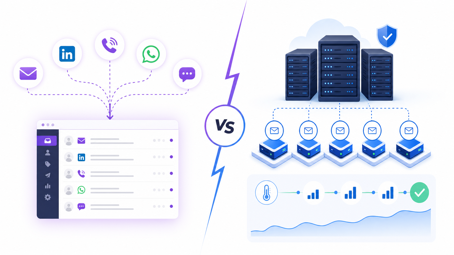 lemlist vs Supersend comparison: multichannel outreach versus managed cold email infrastructure