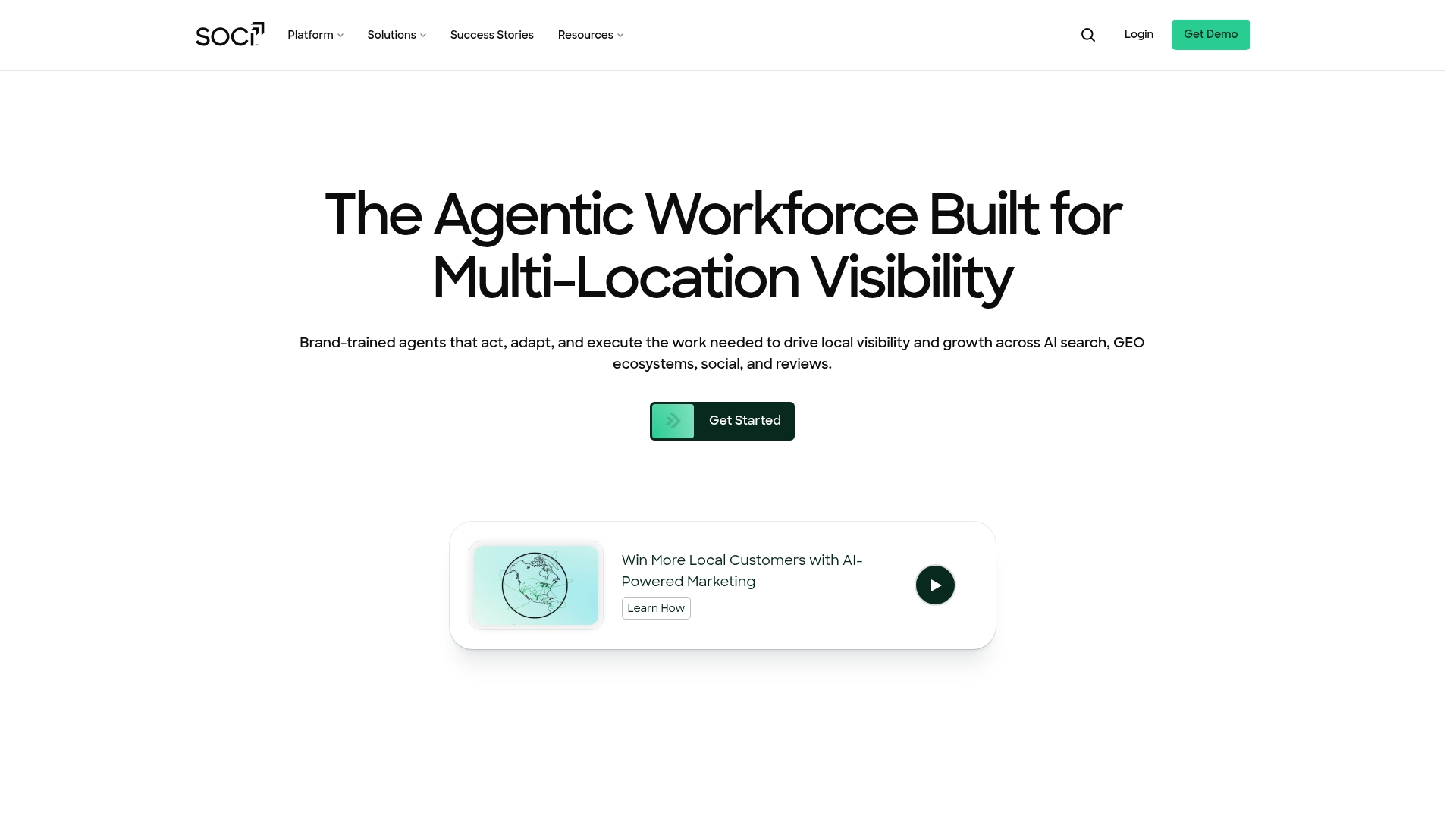 SOCi Genius Reviews AI dashboard