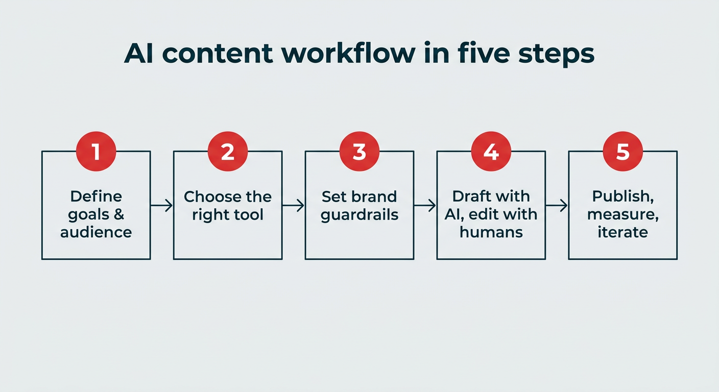 AI content workflow in five steps