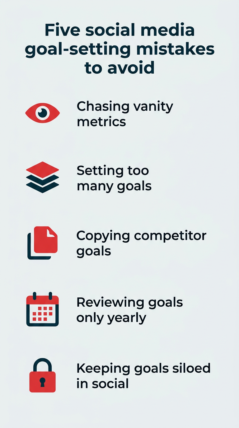 Five social media goal-setting mistakes to avoid