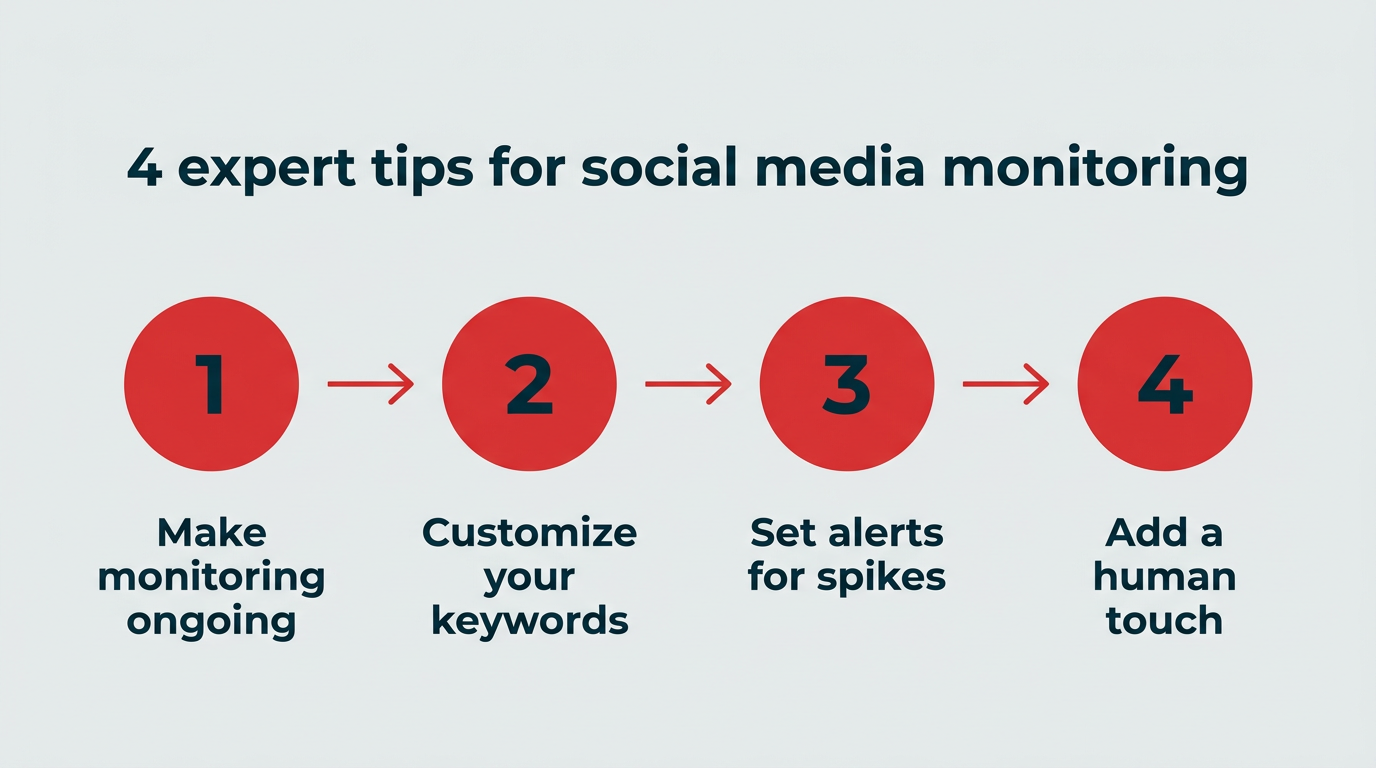 4 expert tips for social media monitoring