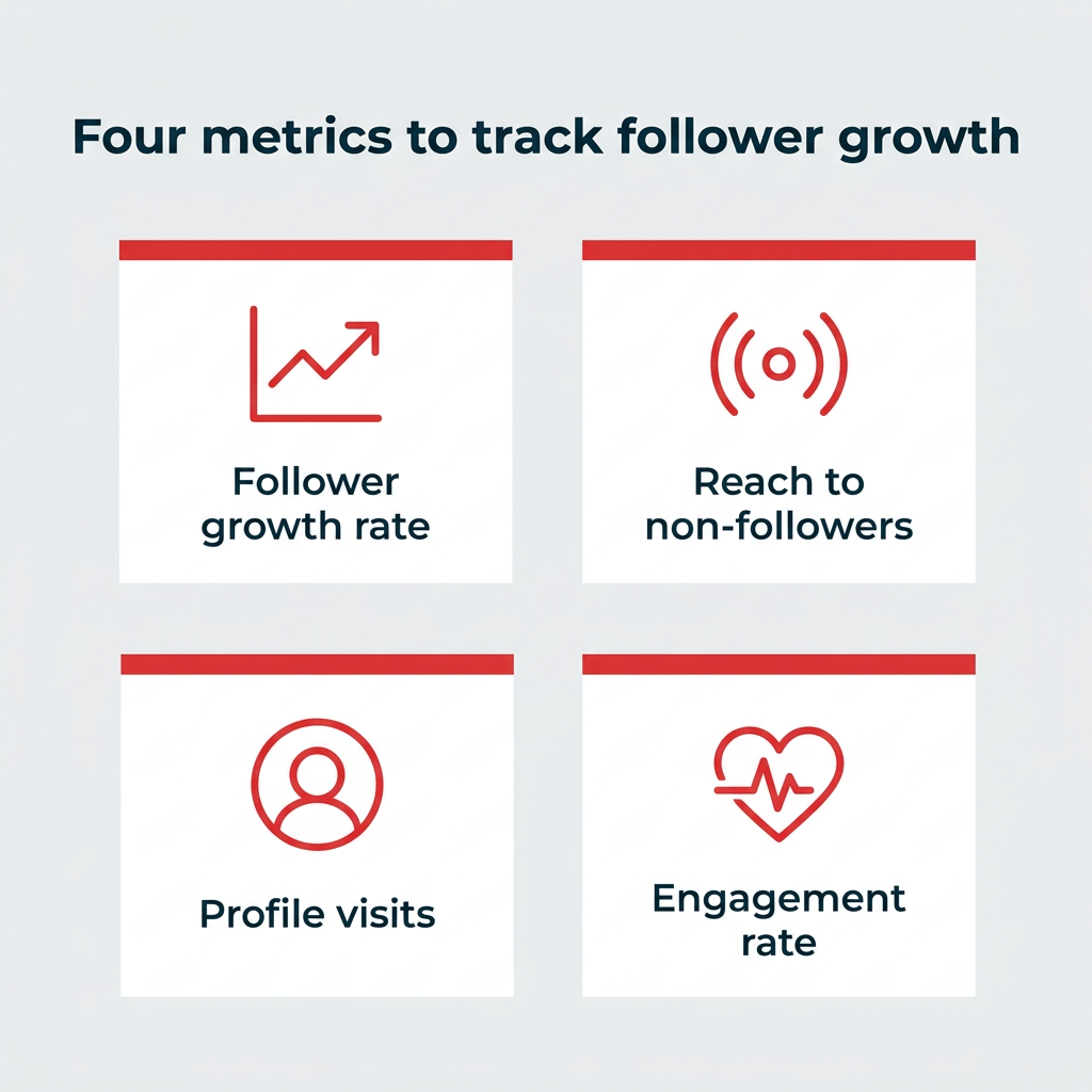 Four metrics to track follower growth