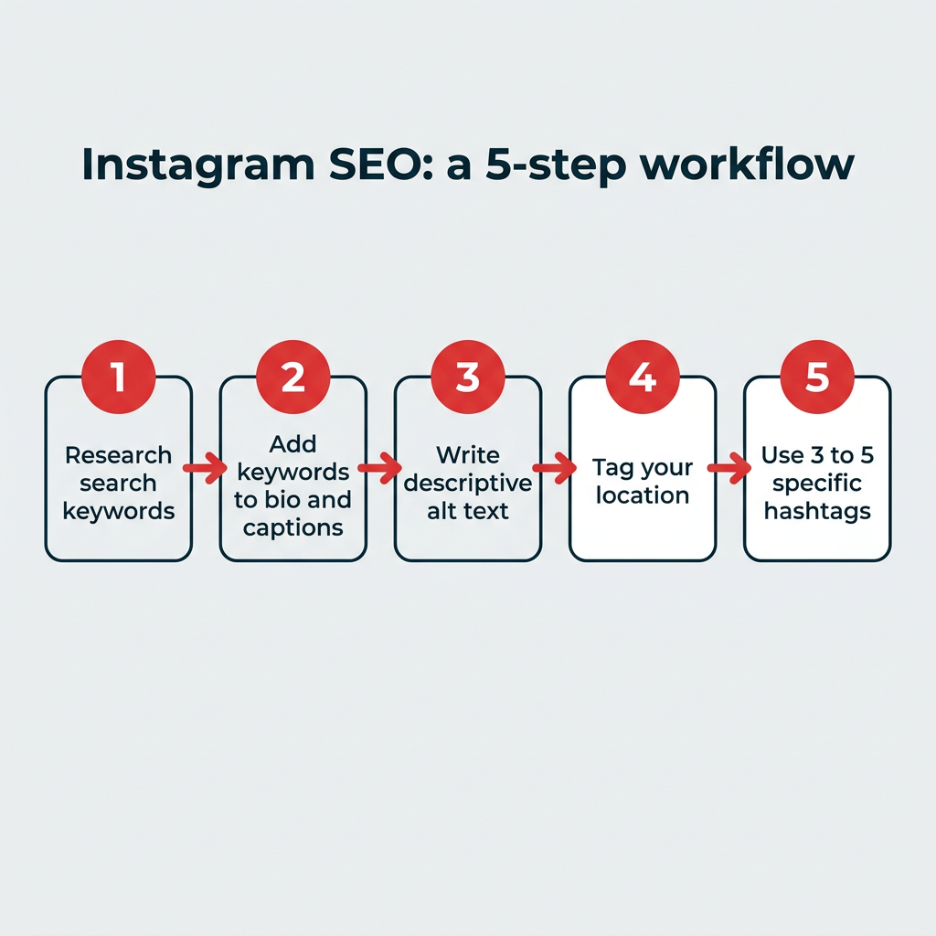 Instagram SEO: a 5-step workflow