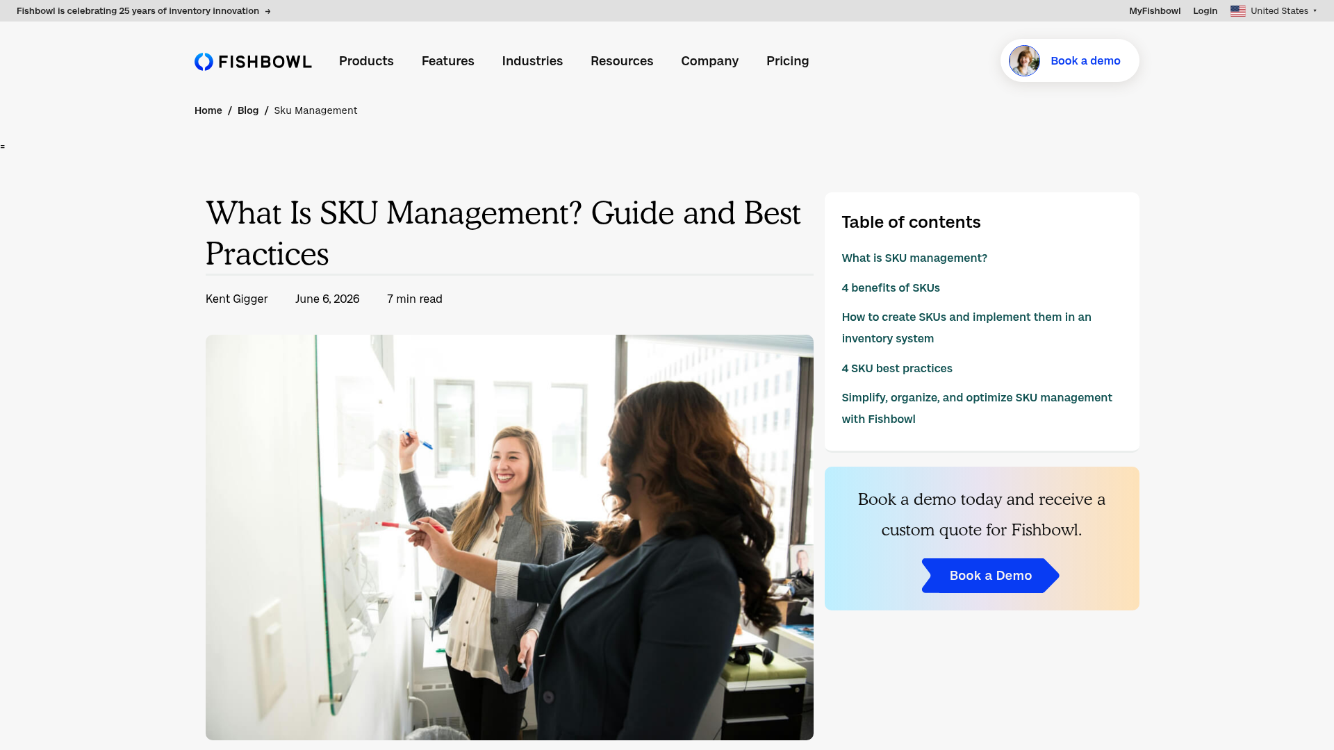 Fishbowl's SKU management guide