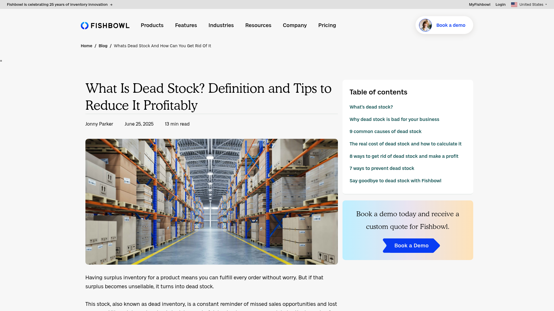 Fishbowl's guide to identifying and clearing dead stock