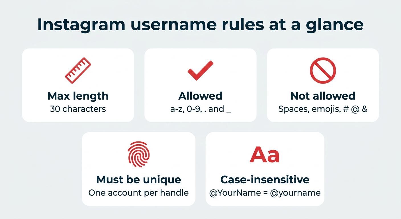 160+ Instagram username ideas for 2026 (+ AI generator)
