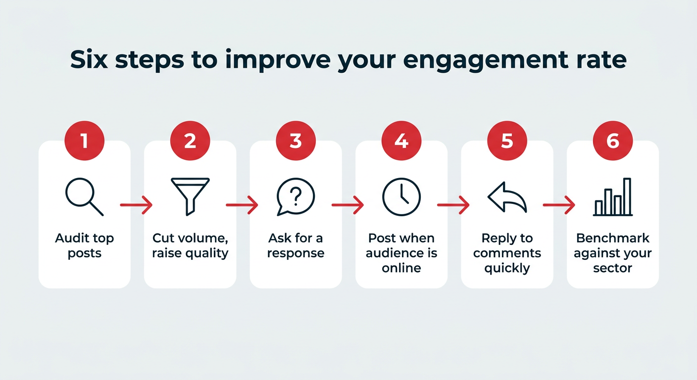 Six steps to improve your engagement rate