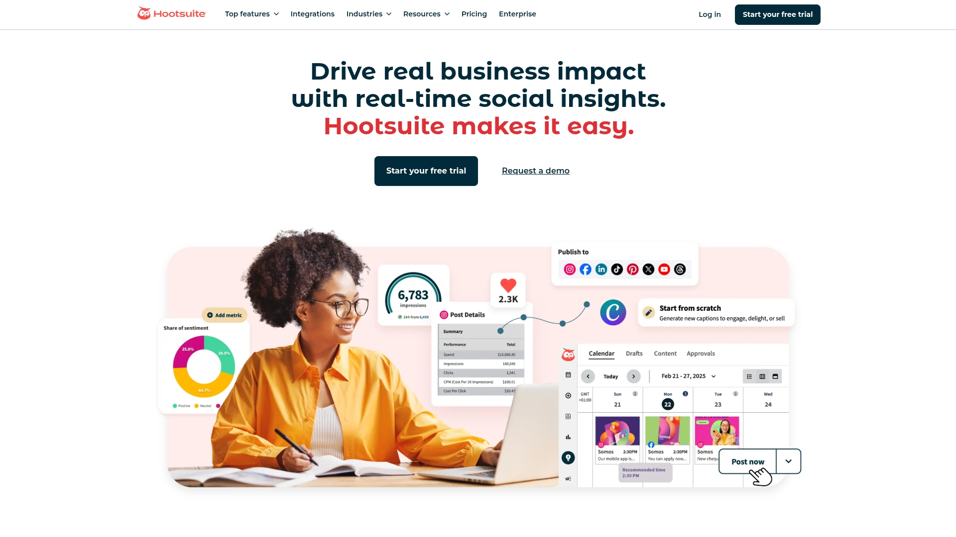 HOOTSUITE UNIFIED PERFORMANCE ENGINE DASHBOARD