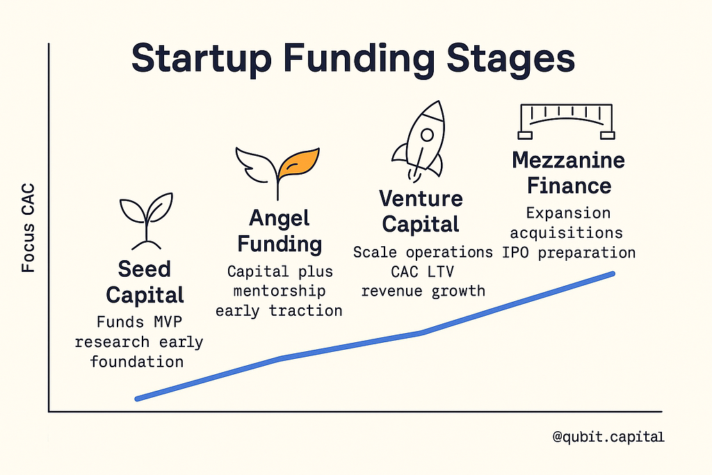 Understanding the Stages of Startup Funding infographic