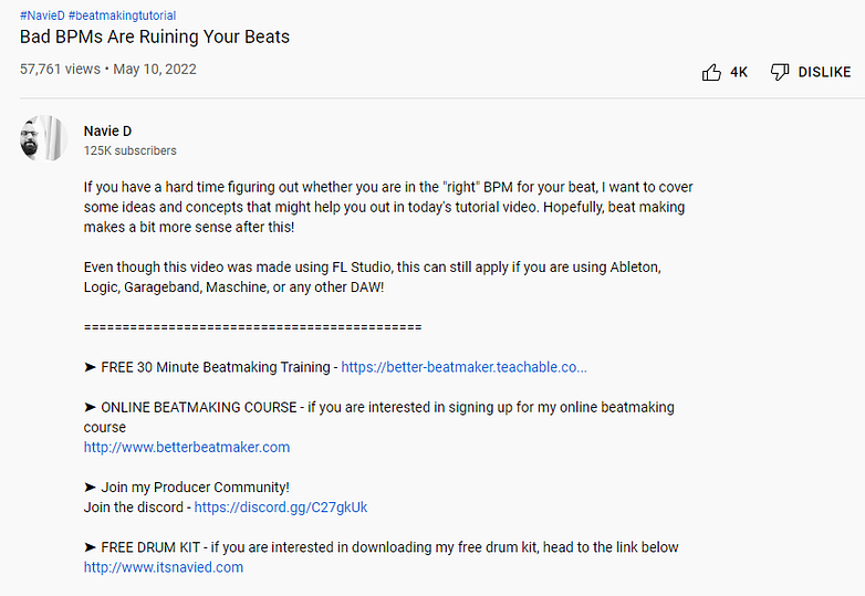 links in description to make money on YouTube