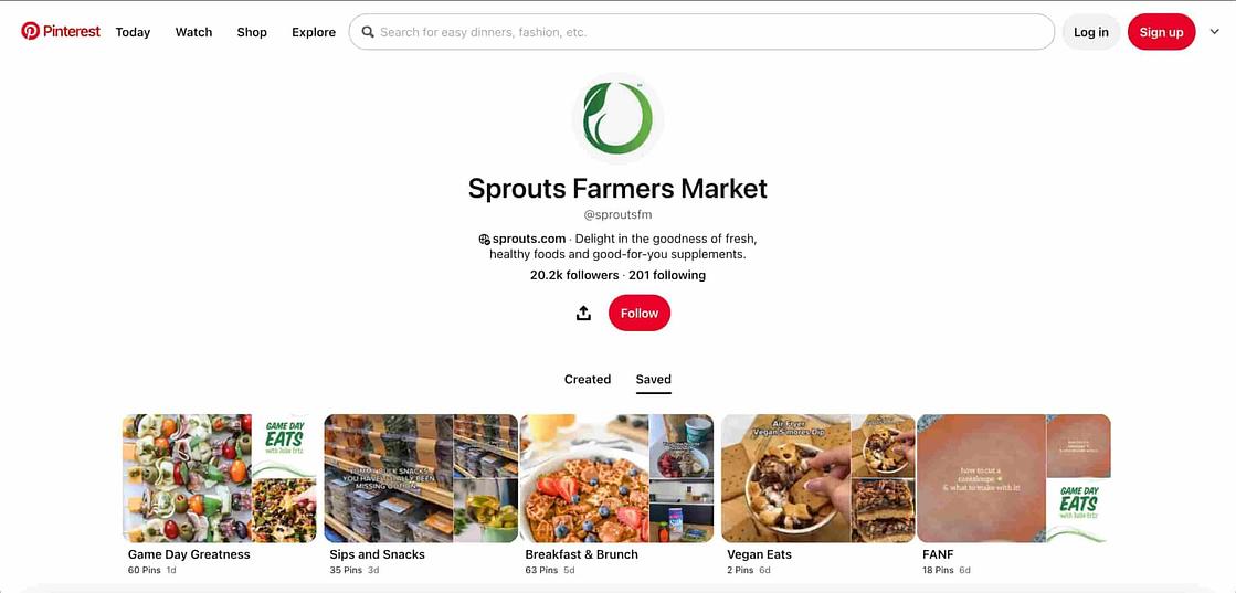 Sprout farmers market pintrest