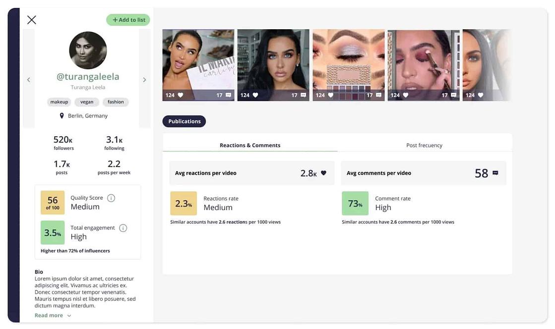 Heepsy influencer tool