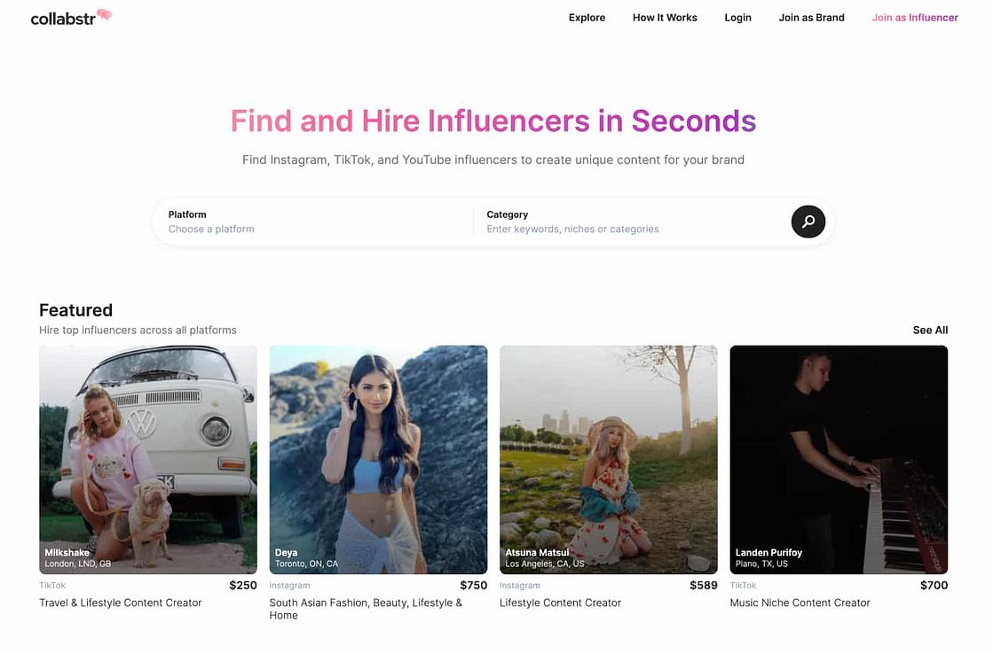 Collabstr influencer tool