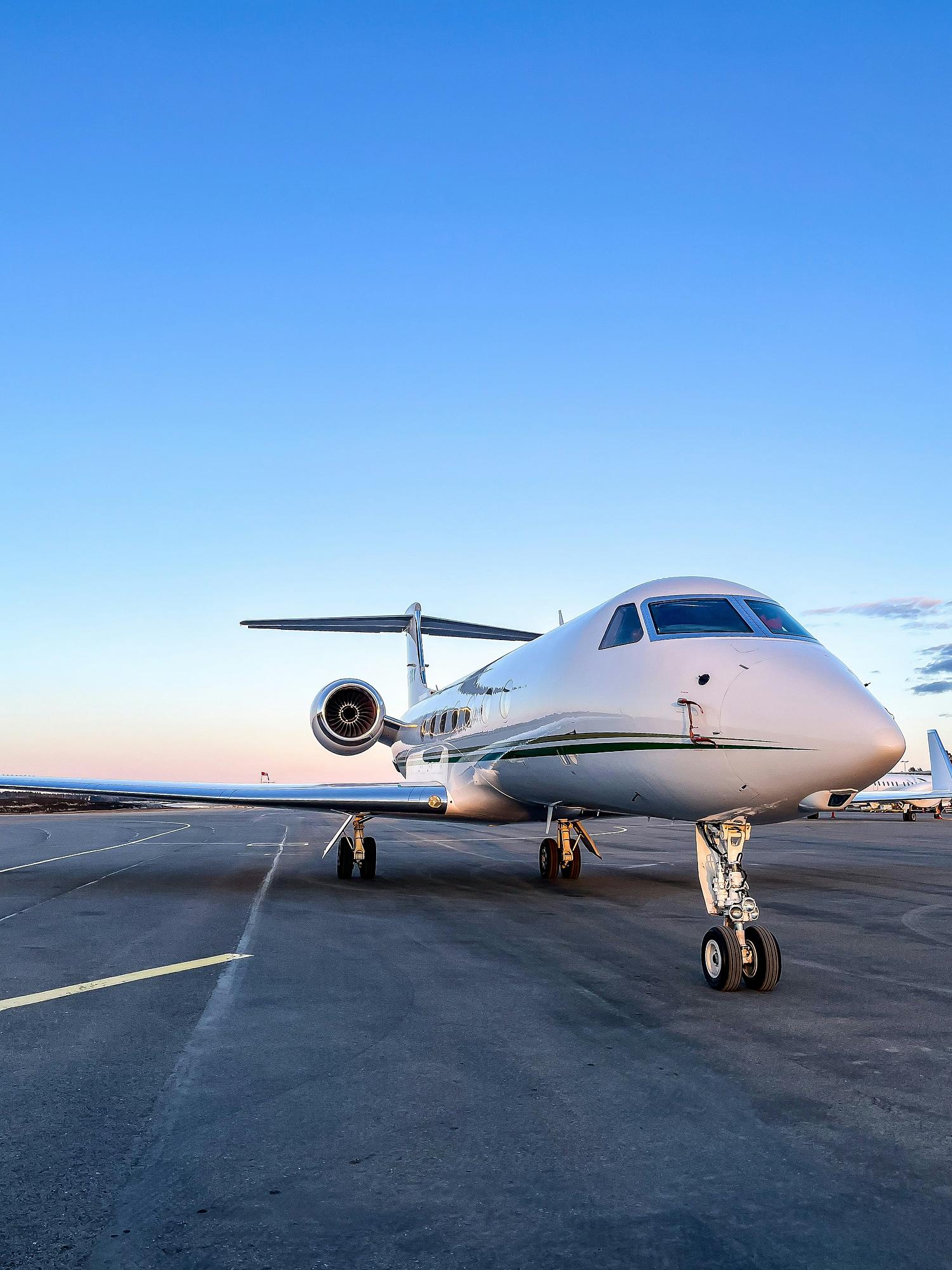 Embraer Phenom 300 light jet on the tarmac