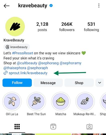 krave sproutlink example